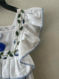 Mi Golondrina White Multi Size S Dress