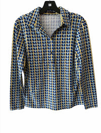 J McLaughlin Blue Multi Size M Shirt