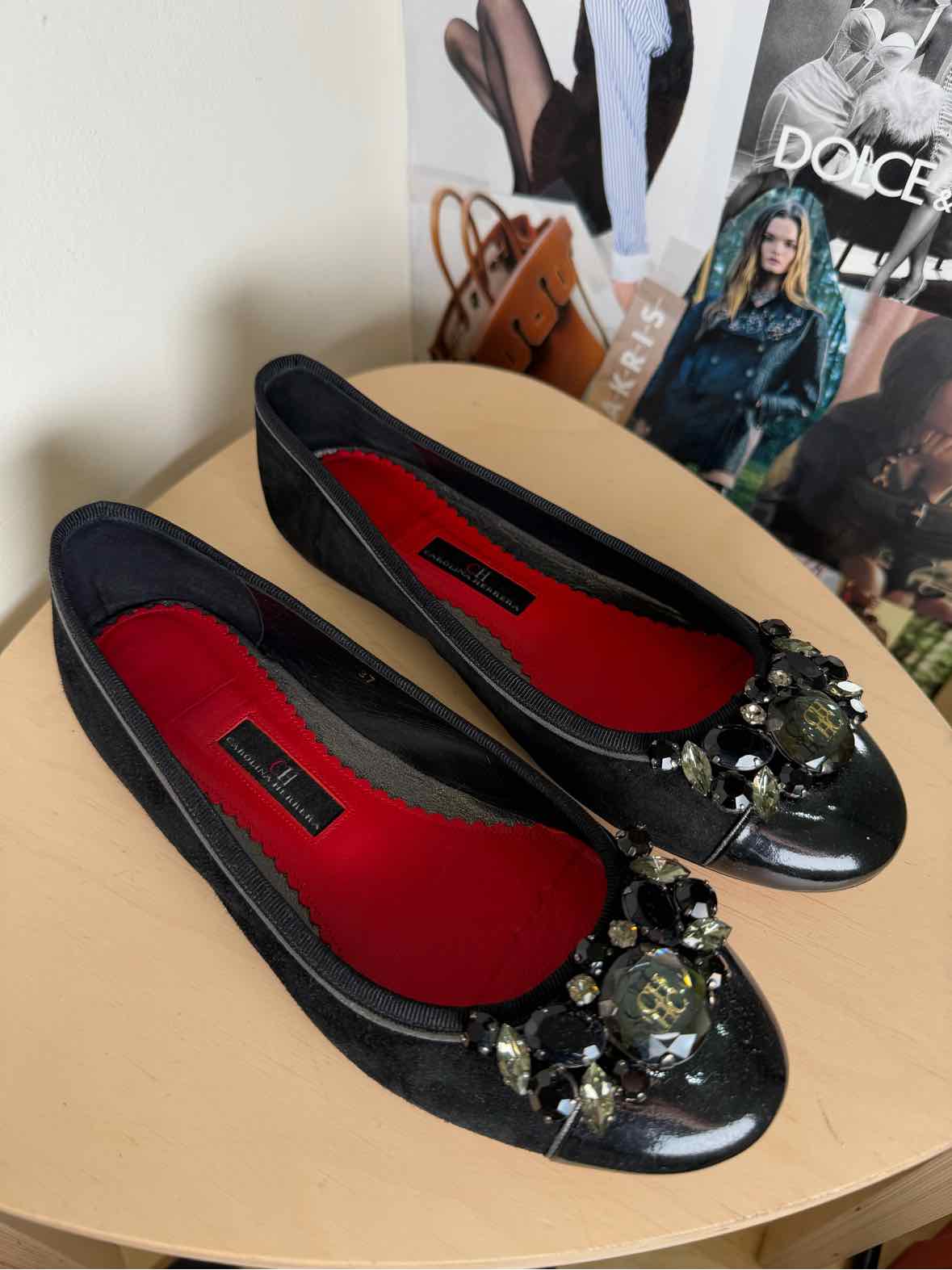 Carolina Herrera Black Size 37 Shoes