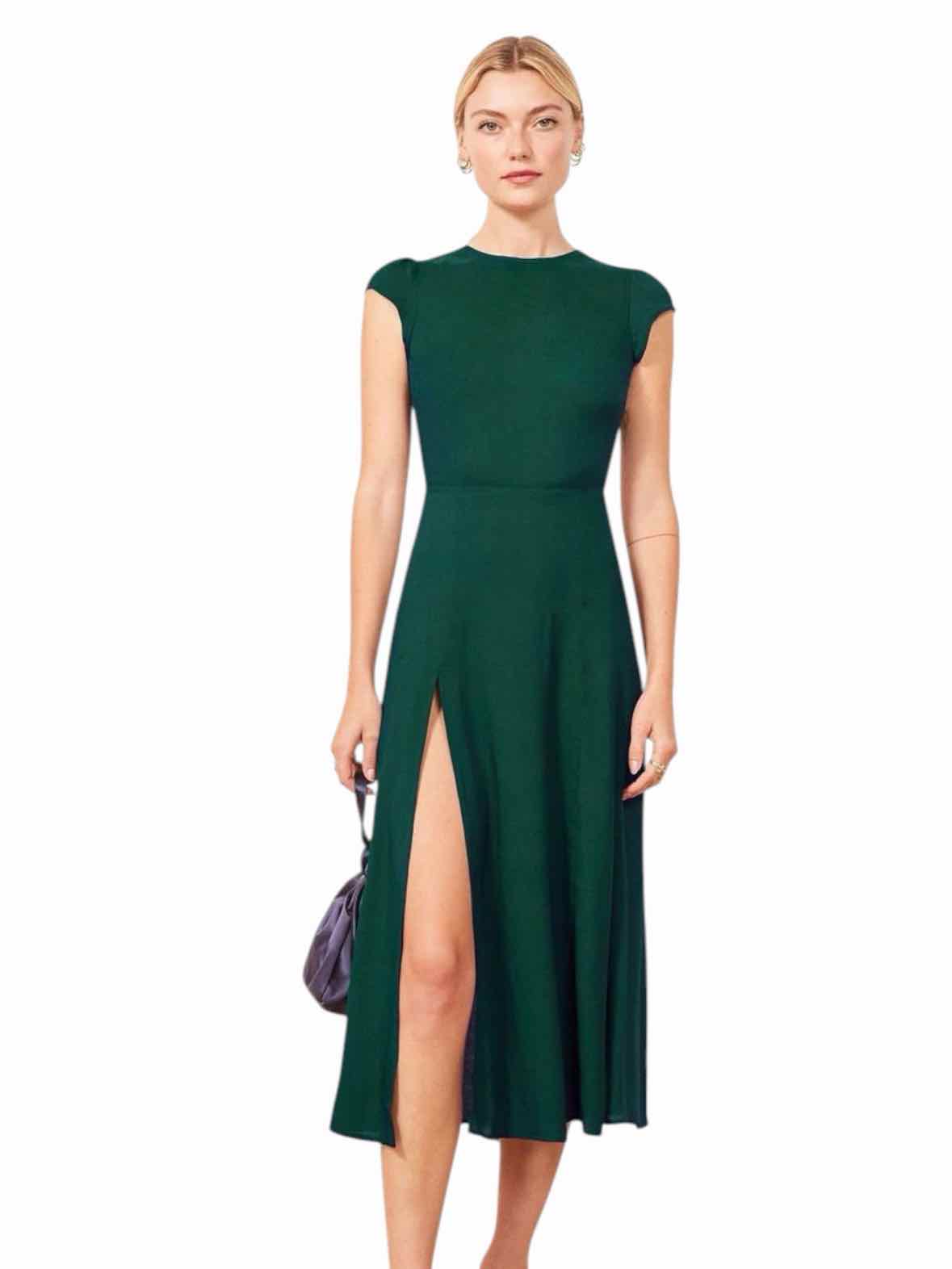 Reformation Green Size 0 Dress