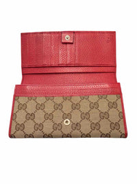 Gucci Beige and Red Wallet