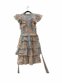 ULLA JOHNSON Blue and Yellow Size 6 Dress