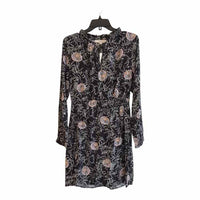 LOFT Black Multi Size S Dress