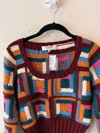 Sea New York Burgundy Multi Size XXS Sweater