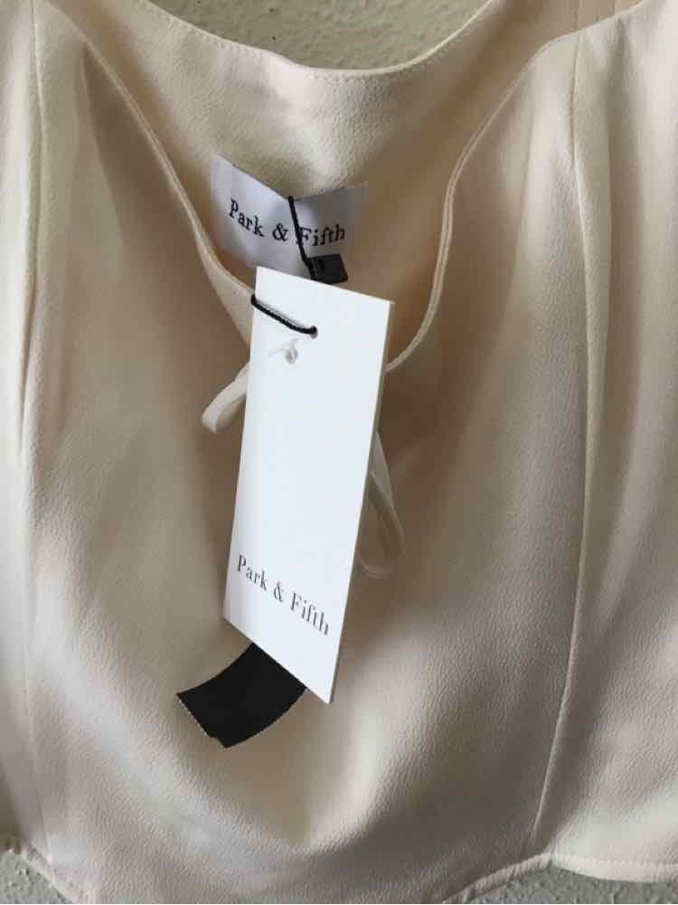 Park & Fifth Ivory Size L Shirt