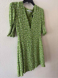 Reformation Green multi Size 8 Dress