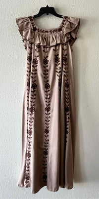 Mi Golondrina brown and white Size XS Dress