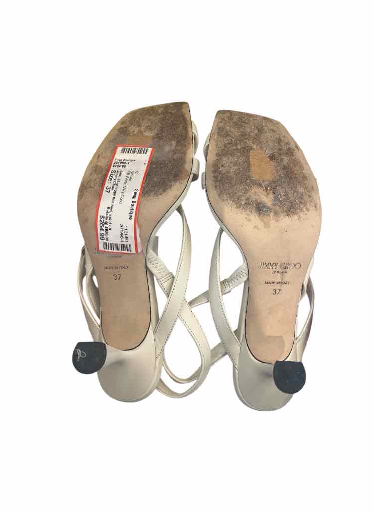 Jimmy Choo Off White Size 37 Shoes