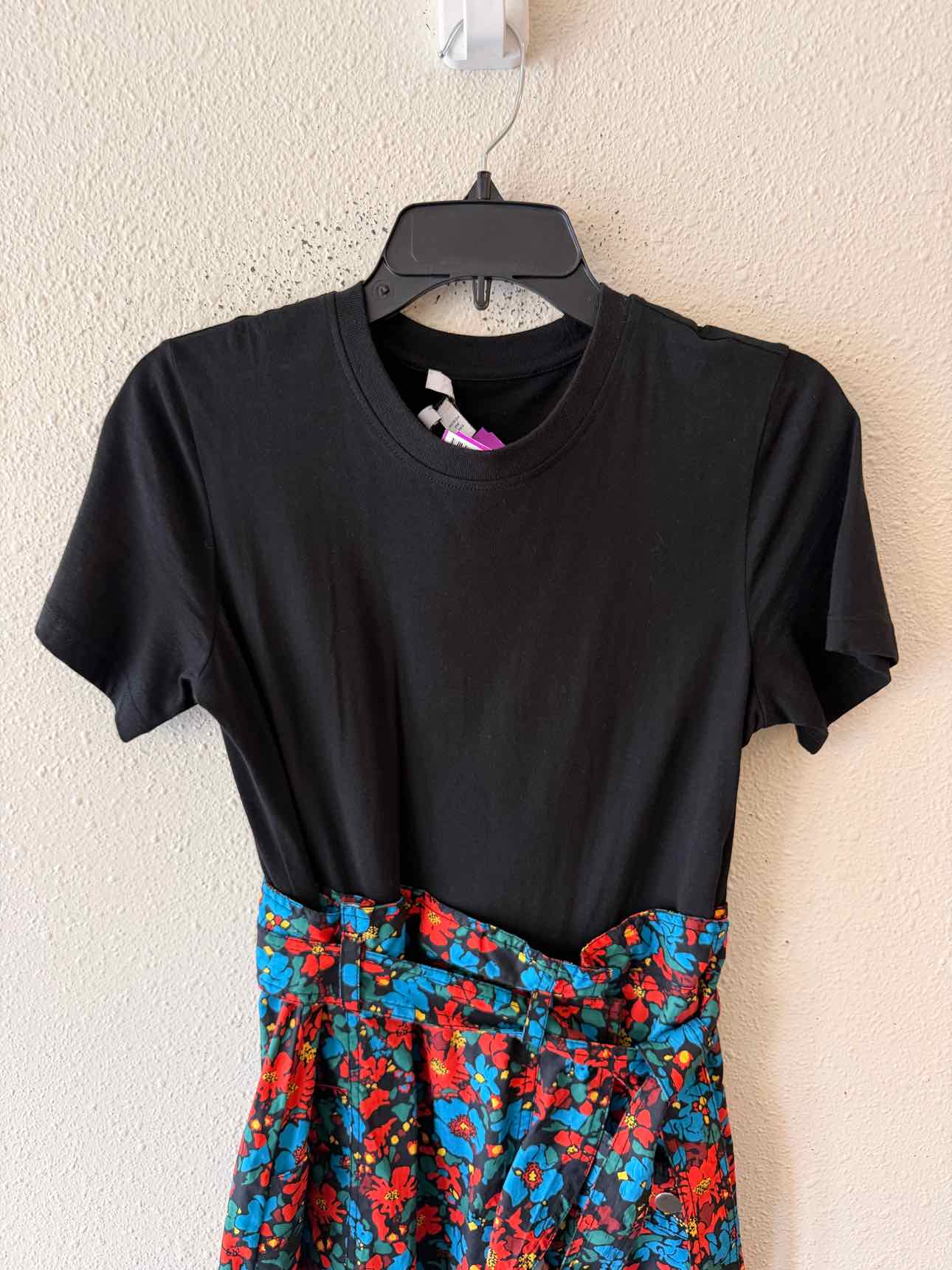 Derek Lam 10 Crosby Black Multi Size 4 Dress