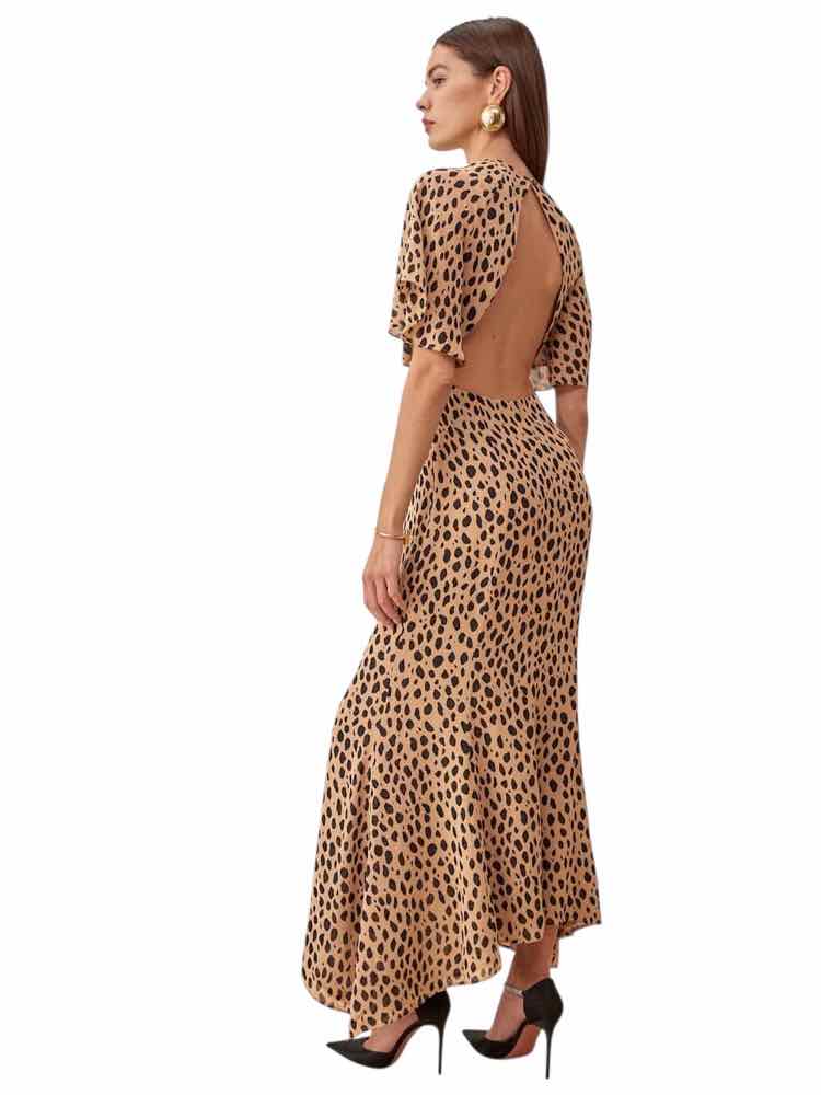 Reformation Brown and black Size 0 Dress