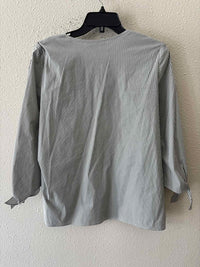 Lafayette 148 Green and White Size M Shirt