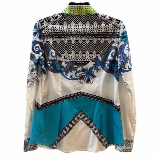 etro White Multi Size 44 Shirt