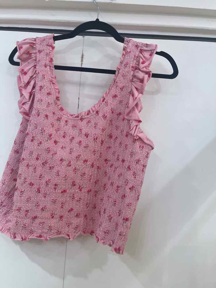 Love Shack Fancy Cherry Pink Size XL Shirt