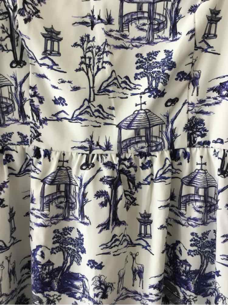 o.p.t Blue and White Size M Dress