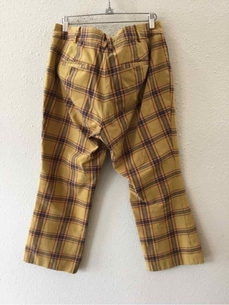Anthropologie Mustard multi Size 12P Pants