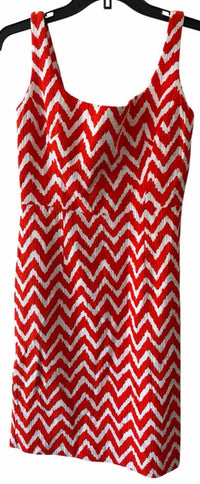 Milly White and Orange Size 2 Dress