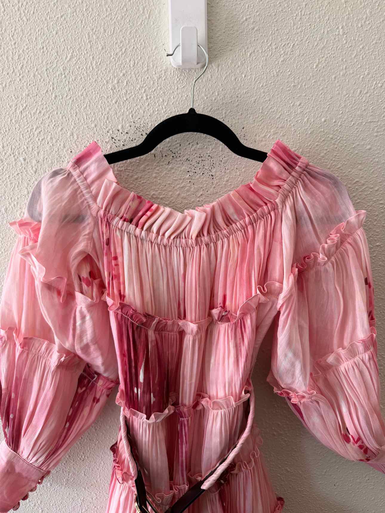 leo lin pink dress Leo Lin Pink Multi Size 6 Dress – Swap Boutique