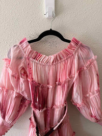 Leo Lin Pink Multi Size 6 Dress