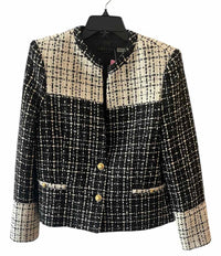 Alice + Olivia Classics Black and white Size 8 Jacket