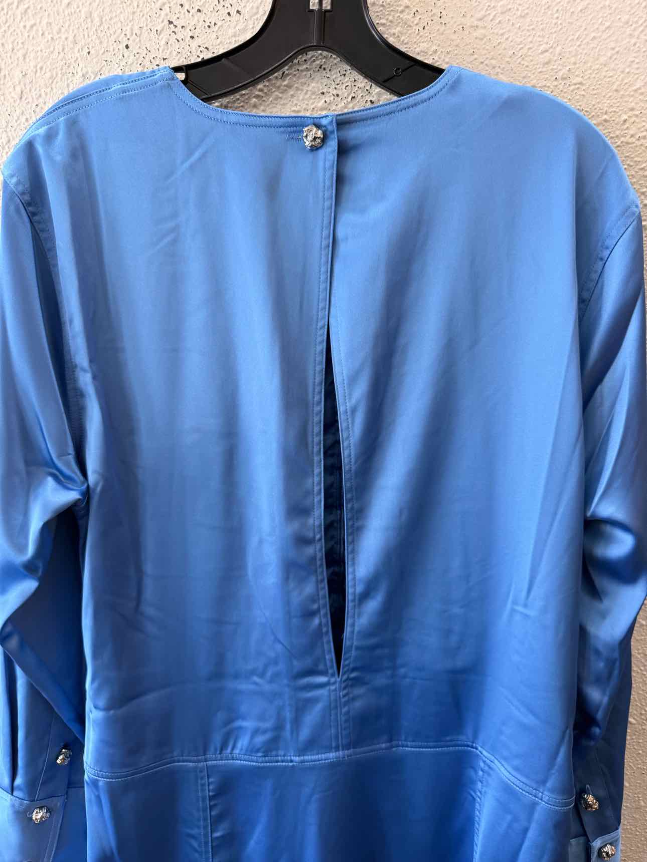 Ganni Blue and Black Size 42 Dress