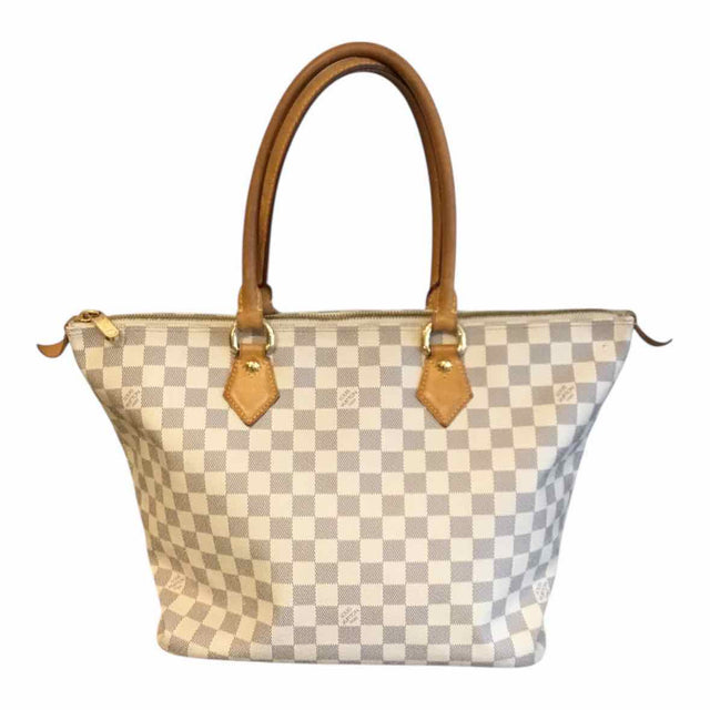 Louis Vuitton white and gray Handbag