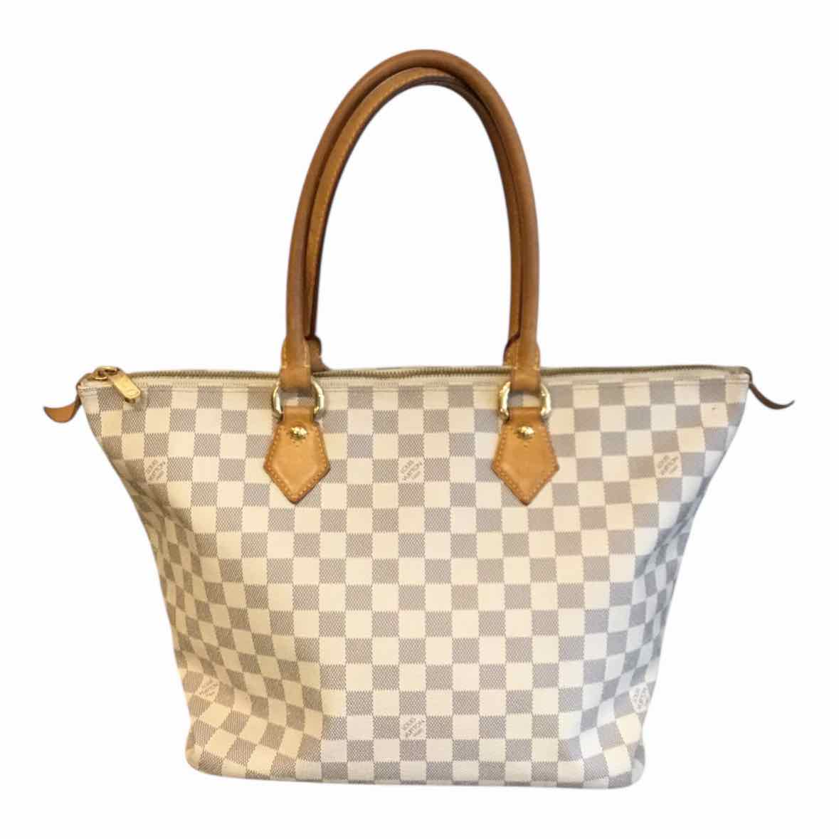 Louis Vuitton white and gray Handbag