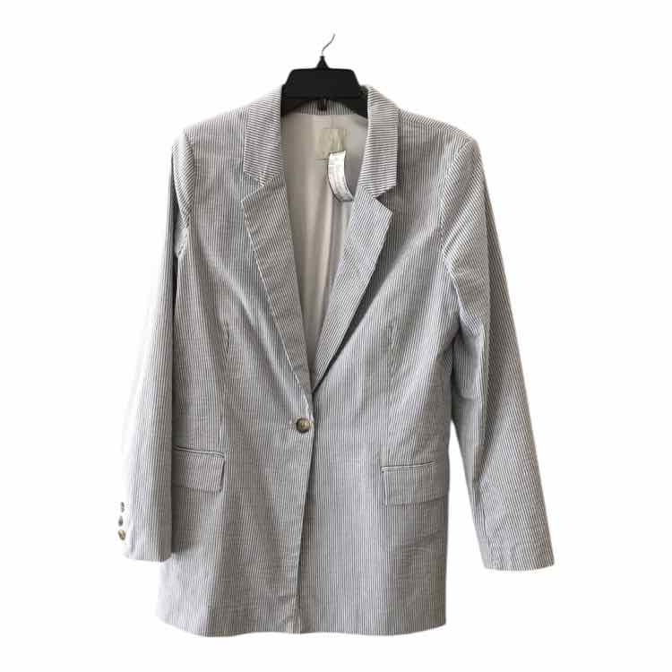 J by Joie Blue and White Size L Blazer