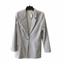 J by Joie Blue and White Size L Blazer