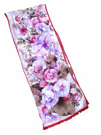 Oscar de la Renta Pink and Purple Scarf