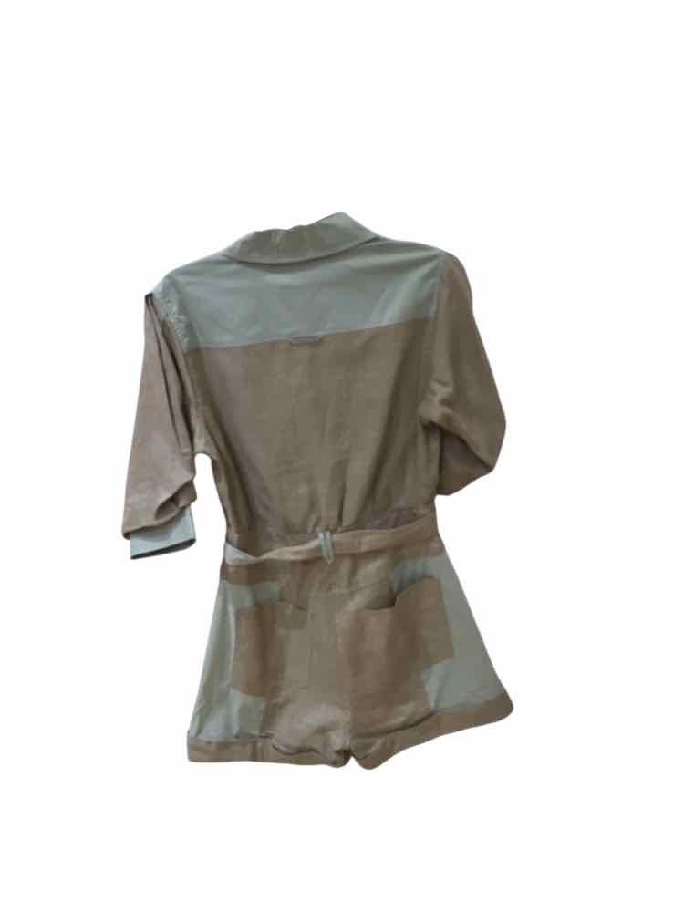 Jonathan Simkhai Beige & Sage Green Size 4 Jumpsuit