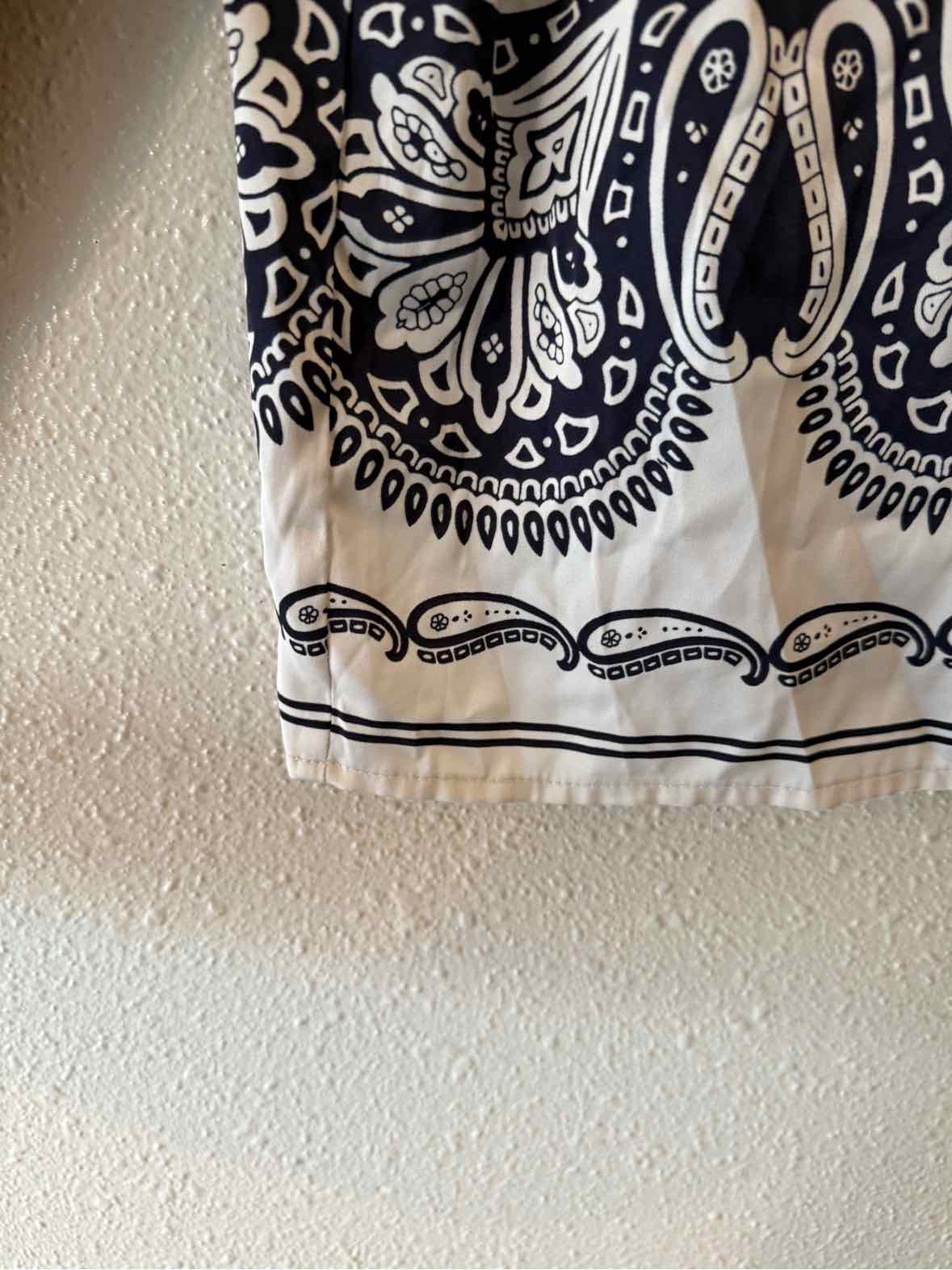Rachel Zoe Navy and White Size XS Shirt