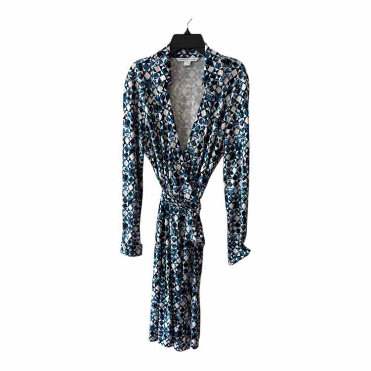 DVF White and black Size 12 Dress