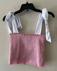 KOCH Pink and White Size S Shirt
