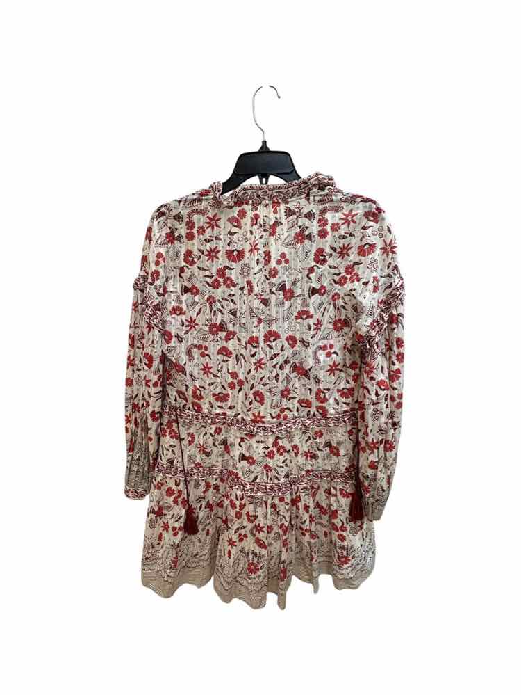 ULLA JOHNSON burnt orange multi Size 0 Dress