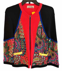 aldomartins Black Multi Size 6 Cardigan