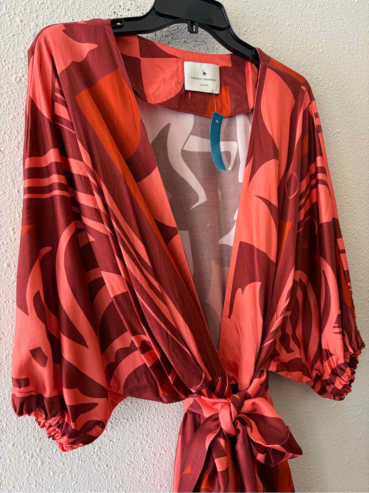 Eugenia Fernandez Rust and Sorbet Size L Dress
