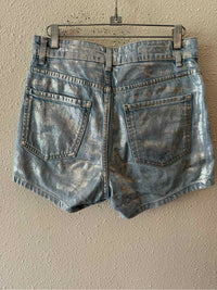 Zara Silver and Blue Size S Shorts