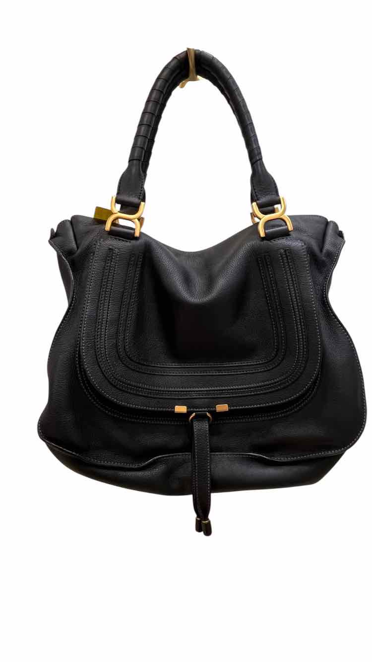 Chloe Marcie Satchel Black Handbag
