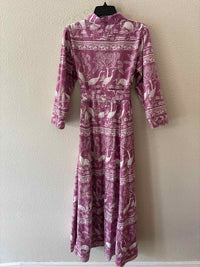 Beyond by Vera Purple and White Size L Dress