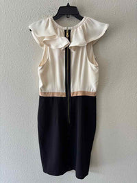 Jay Godfrey Cream and Black Size 8 Dress