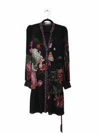 alice + olivia black and multi Size 8 Dress