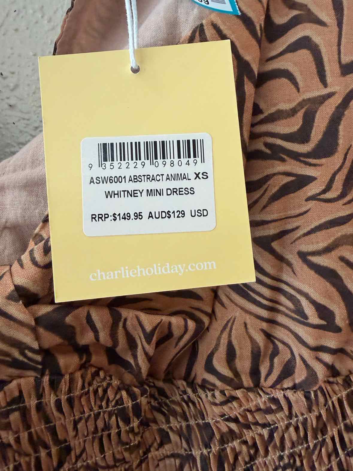 Charlie Holiday Light Brown Multi Size XS Dress
