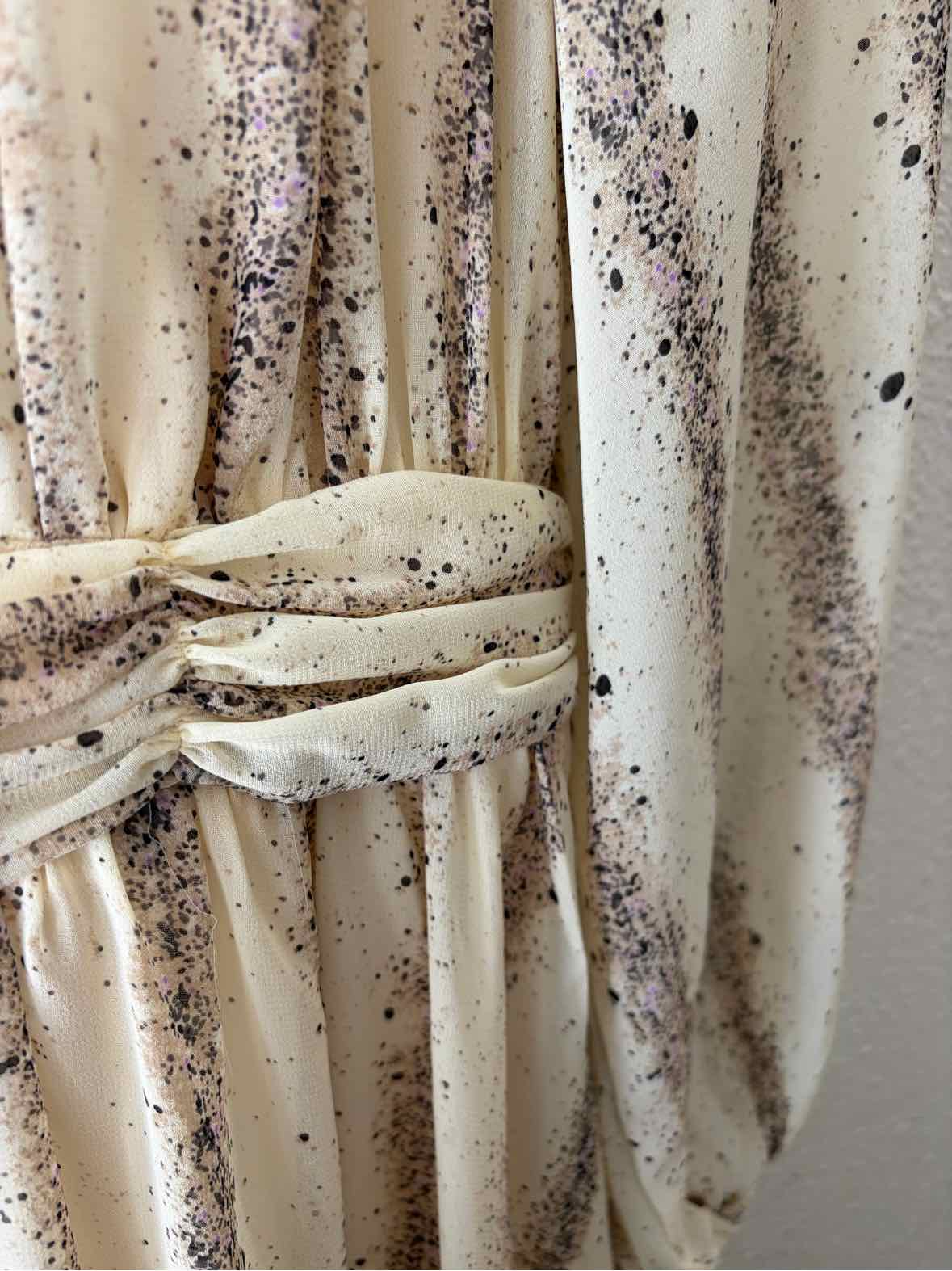 Entro Cream Multi Size S Dress