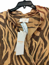 ROCOCO SAND Brown Tiger Print Size XS Dress