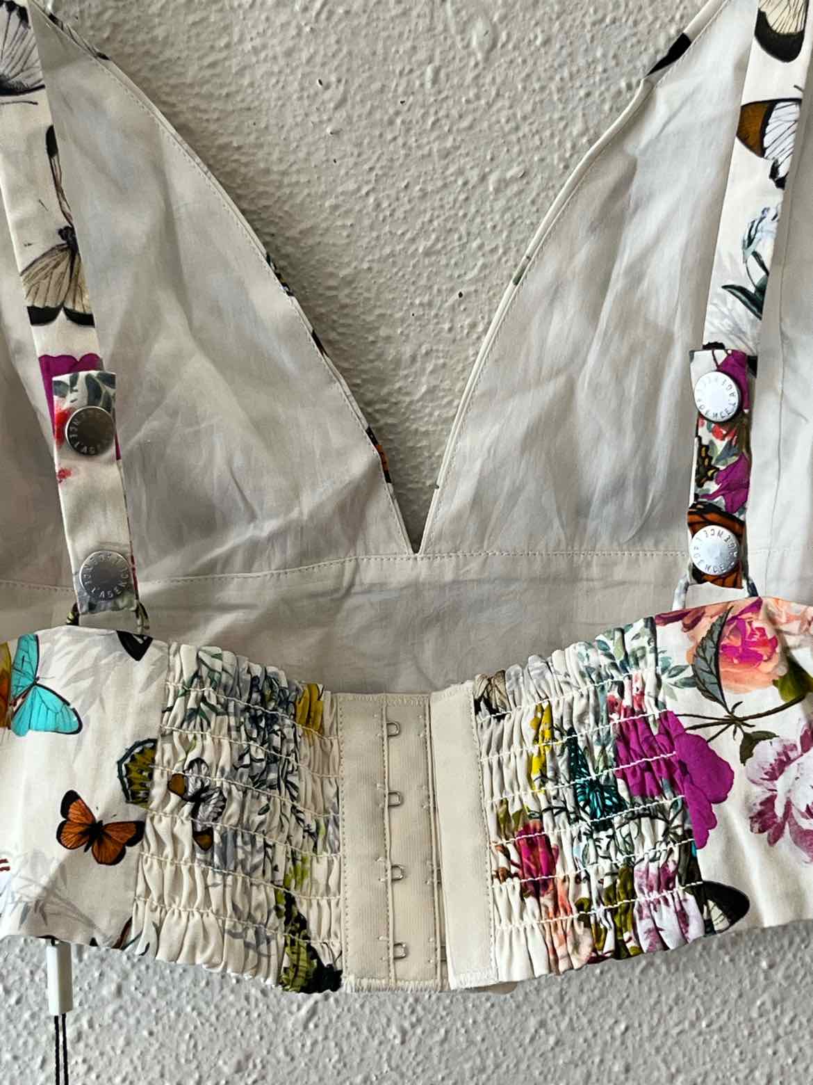 L'Agence Cream Multi Size XL Shirt