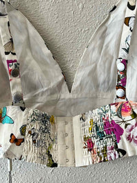 L'Agence Cream Multi Size XL Shirt