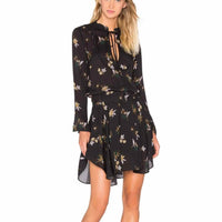 A.L.C. Black & Beige & Pink Size 0 Dress
