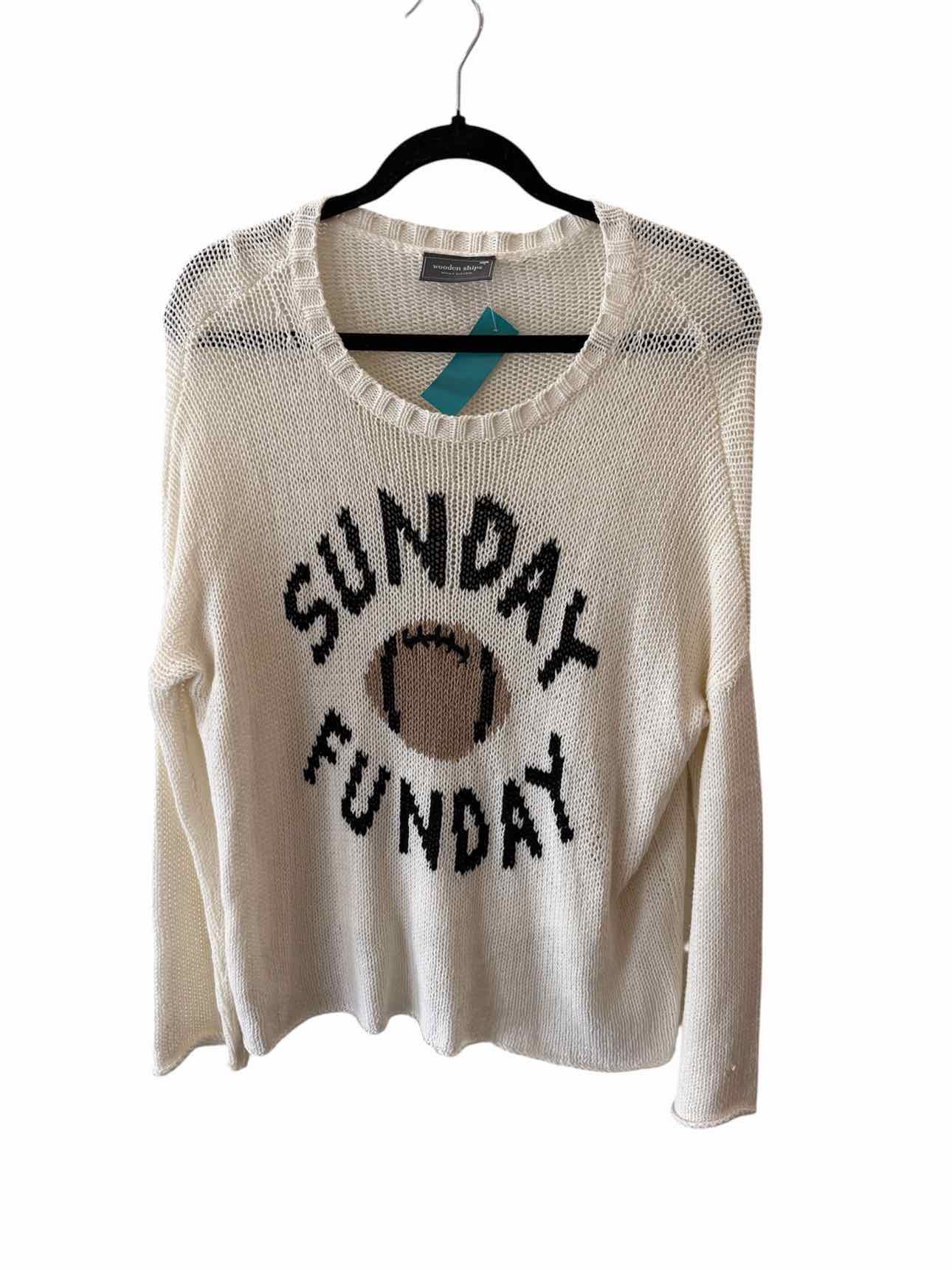 Wooden Ships White and black Size S/M Sweater