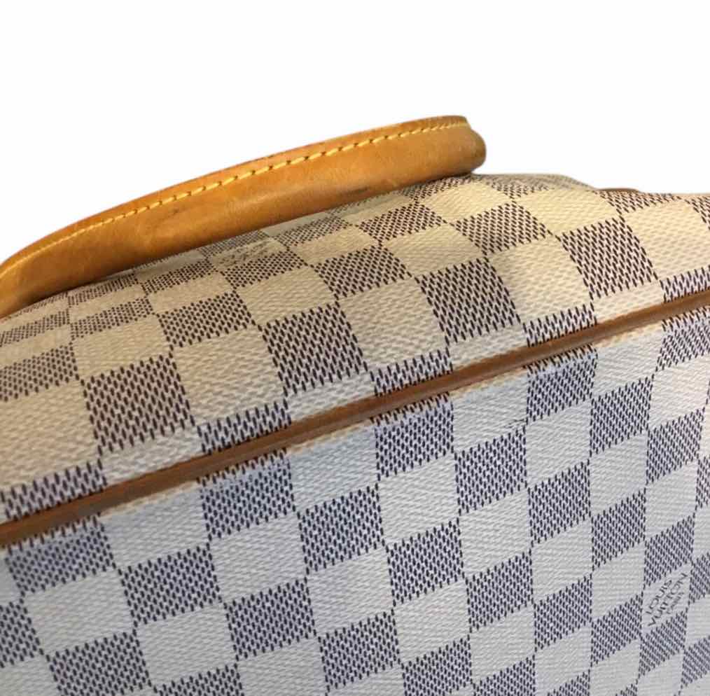 Louis Vuitton white and gray Handbag