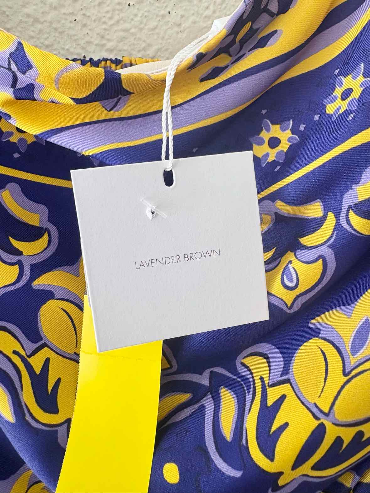 Lavender Brown purple and yellow Size M Romper